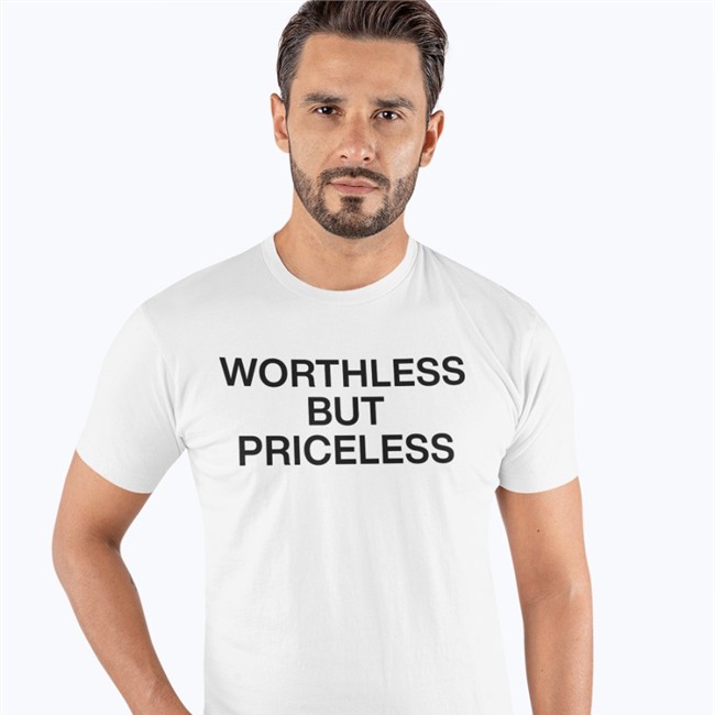 One Piece Netflix Fan White Worthless But Priceless Shirt Worthless But Priceless T Shirt One Piece Netflix Fan