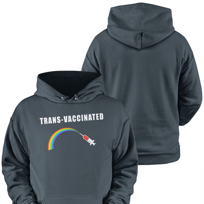 Trans-Vaccinated Rainbow Tee Alex Strenger