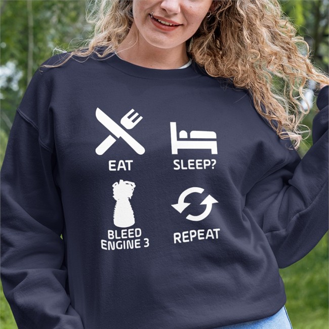 Eat Sleep Bleed Engine 3 Repeat Hoodie