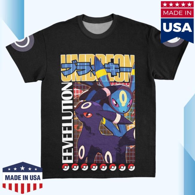 Official Anime Ape Clothing Umbreon V2 Pokemon Streetwear AOP Sweatshirts 3D All Over Print Animeape