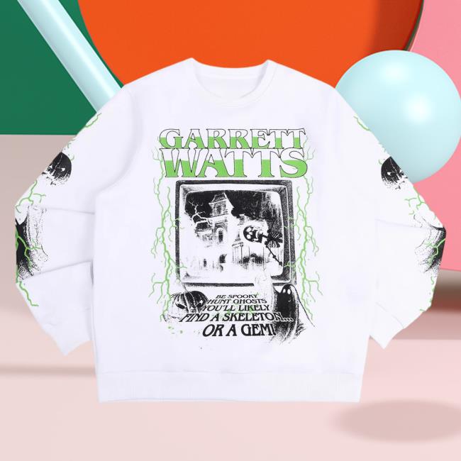 Official Garrett Watts Merch Garrett Watts The Haunted Glow Hooded Sweatshirt