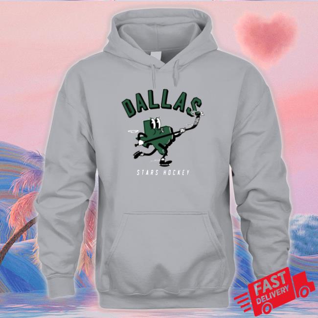 Premium Dallas Stars Hockey Grey State Skate T-Shirt Premium Dallas Stars Hockey Grey State Skate Crewneck Sweatshirt