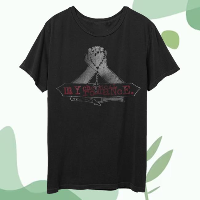 Official Mcr Merch Store Shop Warner Records My Chemical Romance Praying Hands Distressed Tees WarnerRecords