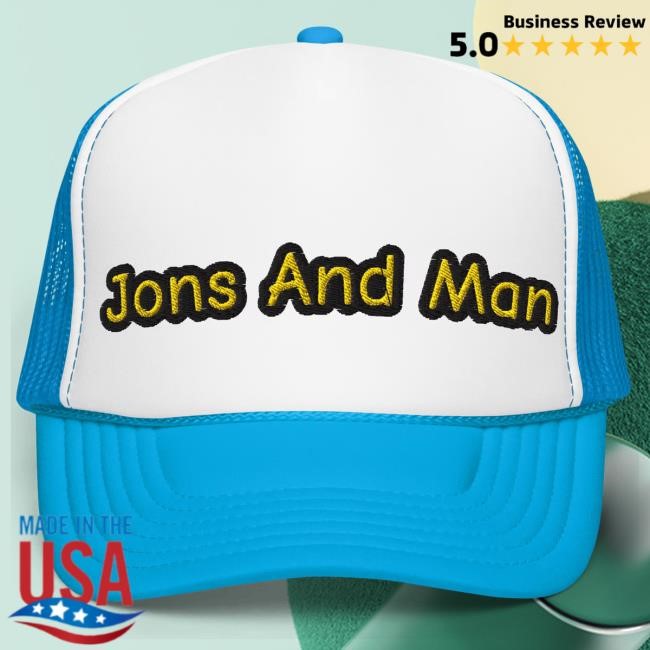 Official Jon Sandman Jons And Man Meme Cap Blue / White / Blue Official Jon Sandman Jons And Man Meme Hat Blue / White / Blue