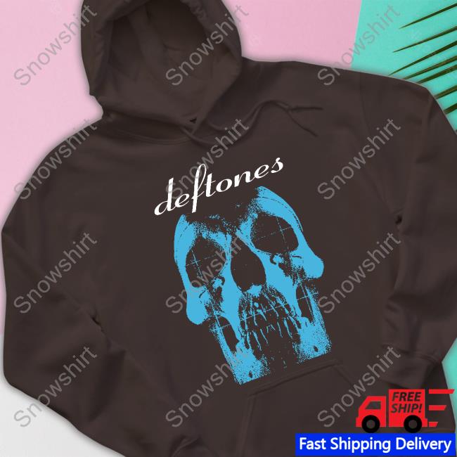 Deftones Blue Skull Crewneck Sweatshirt Deftones Blue Skull Hooded Sweatshirt