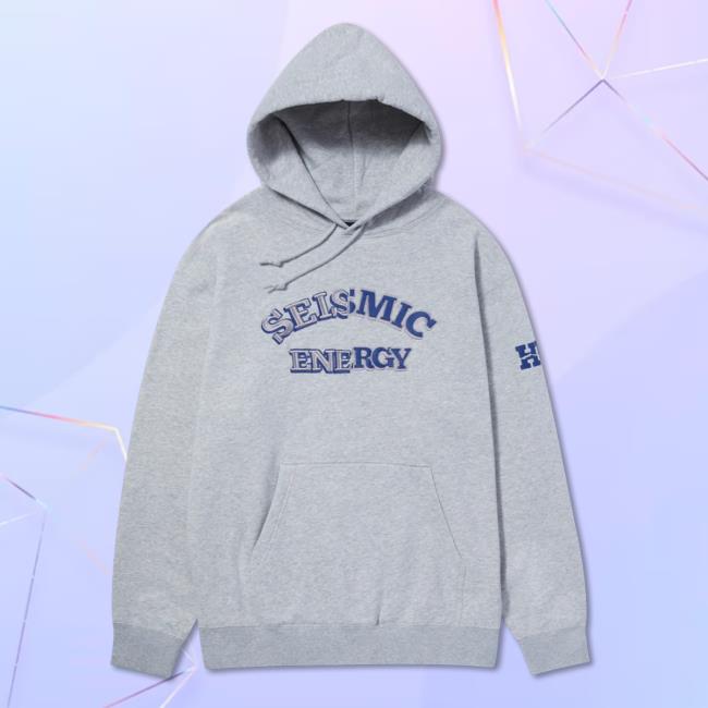 Official Huf Worldwide Store Shop Damaged Seismic Energy Sweaters Heather Grey