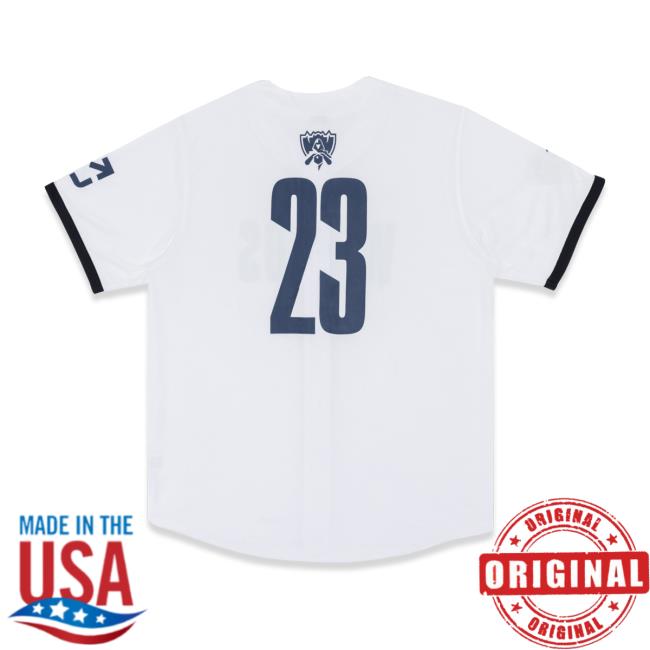Official Riot Games Merch Worlds 2023 Baseball Jersey Riot Games Merch Worlds 2023 Baseball Jersey