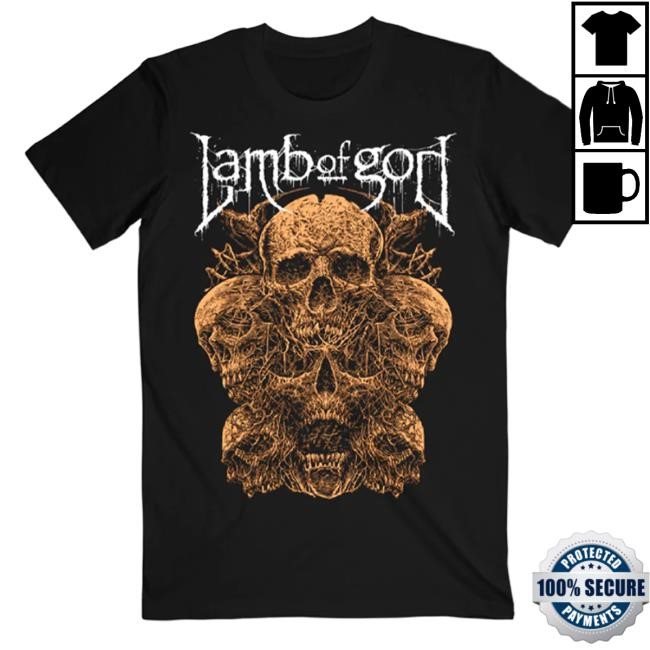 Official Lamb Of God Merch Store Lamb Of God Rooted Skull T Shirt