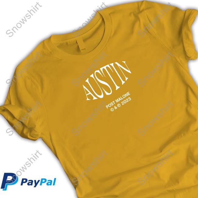 Austin Stage T-Shirt Post Malone Merch Austin Stage T-Shirt