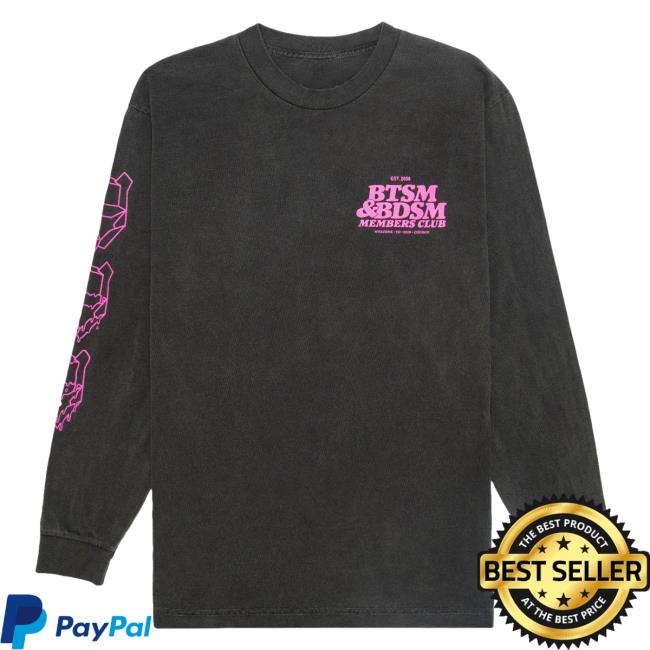 Official Black Tiger Sex Machine Black Tiger Sex Machine BTSM & B*SM - MEMBERS CLUB Long Sleeve Hot Shirt
