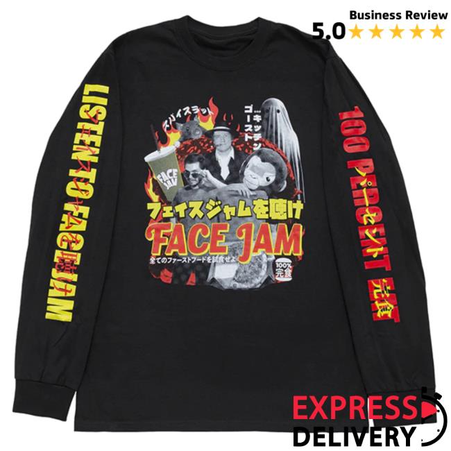Face Jam Bootleg New Long Sleeve Tee