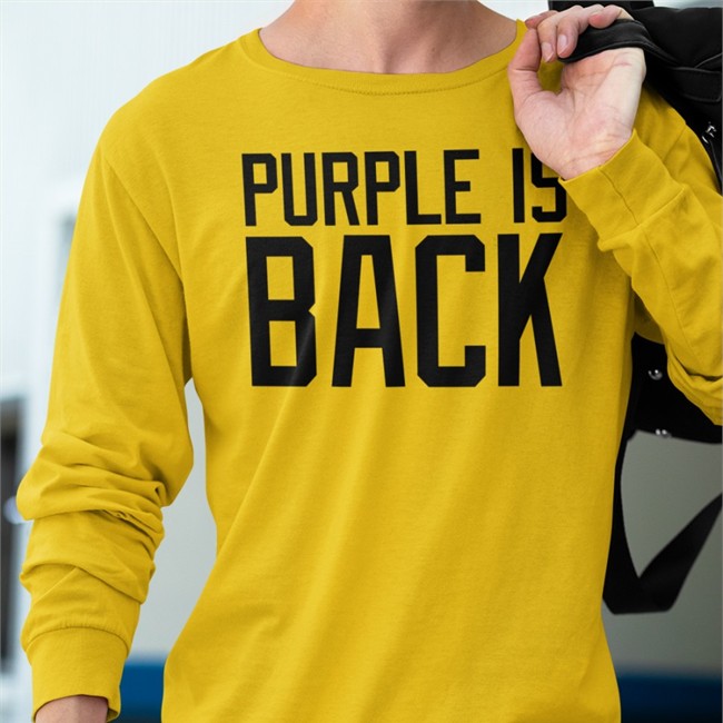 Purple Is Back Tee Dahlelama Store Merch