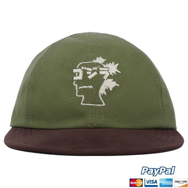 Official Brain Dead x Godzilla Engineer Hat - Olive
