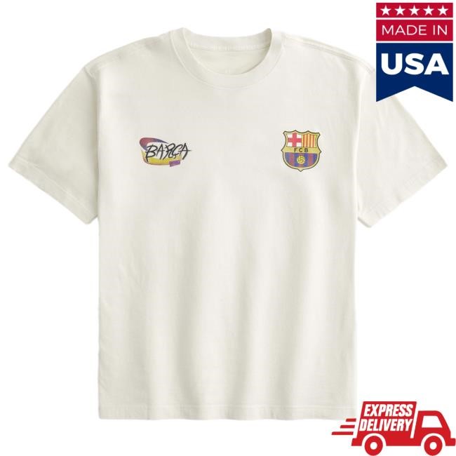 Official Hollister Co Merch Store FC Barcelona Graphic Tshirt Hollister Apparel Clothing Shop Hollisterco
