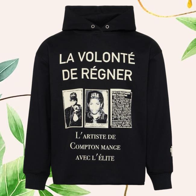 Official Fresh Society Homme + Femme "White House Article" Hoodie Black