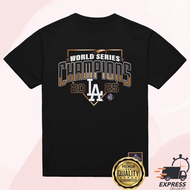 Men's Los Angeles Dodgers Mitchell & Ness Cream 2025 World Series Champions Arch New Shirt Official MLB Shop