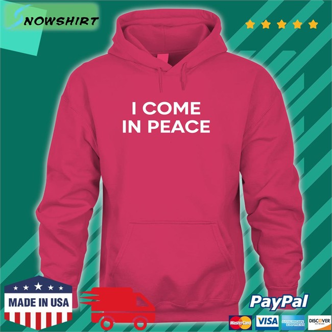 Gure I Come In Peace Classic Hoodie Gureko11 Gure I Come In Peace Original Black Long Sleeve Tee Gureko11