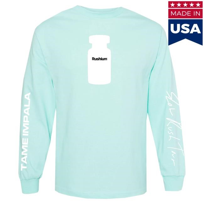Official Tame Impala Clothing Merch Tame Impala Rushium Bottle Long Sleeve [MINT]