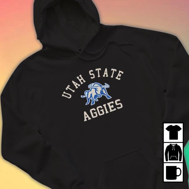 Utah State Aggies Football Garment Dyed Sweatshirts Utah State Aggies Football Garment Dyed Hoodie