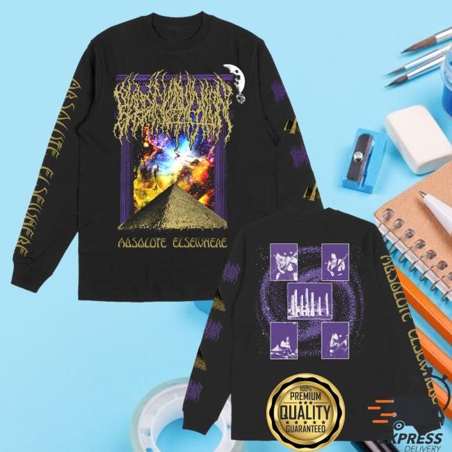 Official Blood Incantation Merch Into The Stargate Long Sleeve Tee Shirt (Black)
