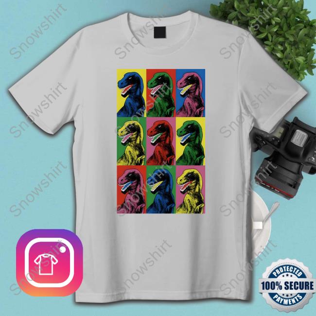 Dinosaur Pop Art T Shirt Dinosaur Pop Art Tee