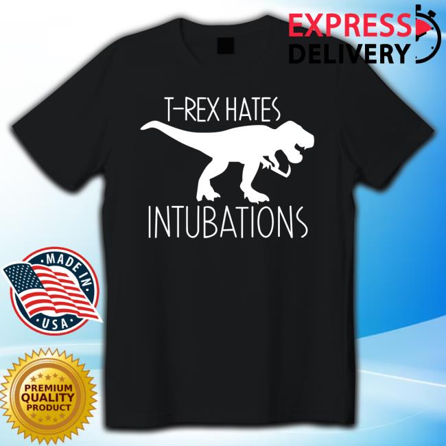 OfficialT Rex Hates Intubations Crewneck Sweatshirt