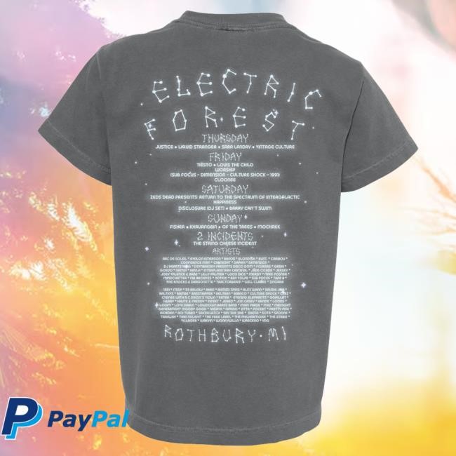 2025 Forest Goods Balloon & Jellyfish Youth Tee Electric Forest Festival Official
