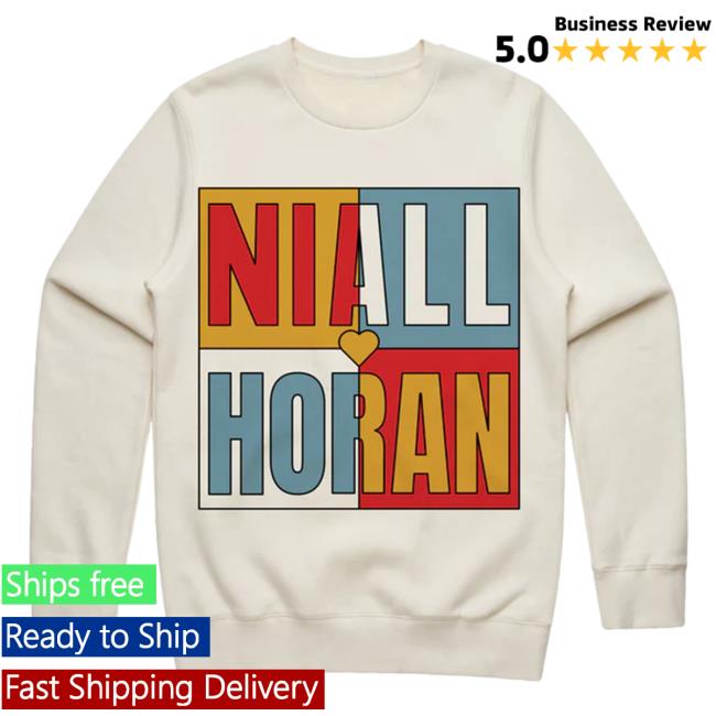 Official Niall Horan Merch Niall Colour Block Sweatshirts