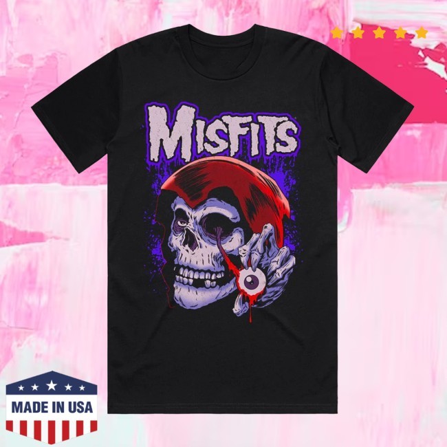 Misfits Evil Eye Fiend A.D. Black New T-Shirt Misfits Clothing Store