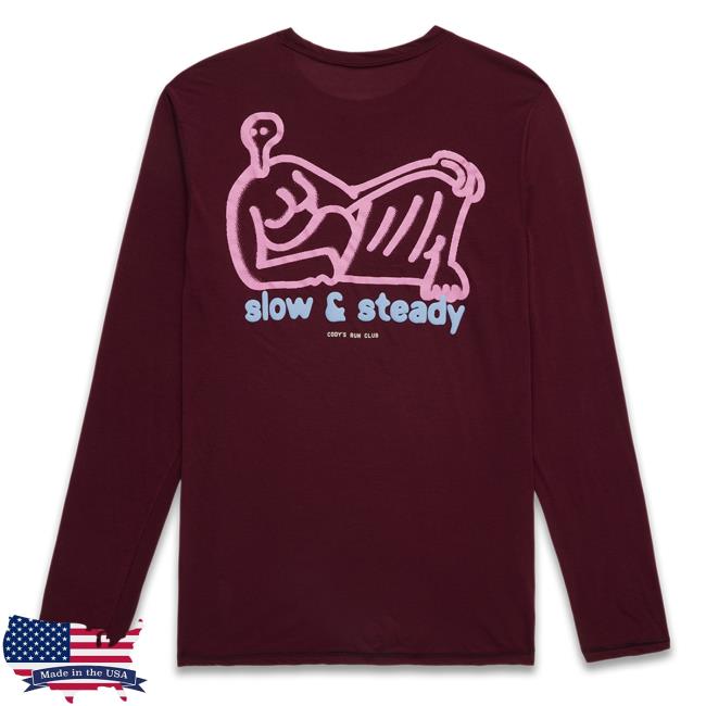 Cody's Run Club Merch Steady / Longsleeve Running Tee / Maroon Official Steady Longsleeve Running Tee