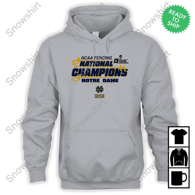 Official Notre Dame Fighting Irish 2023 Fencing National Champions T-Shirt