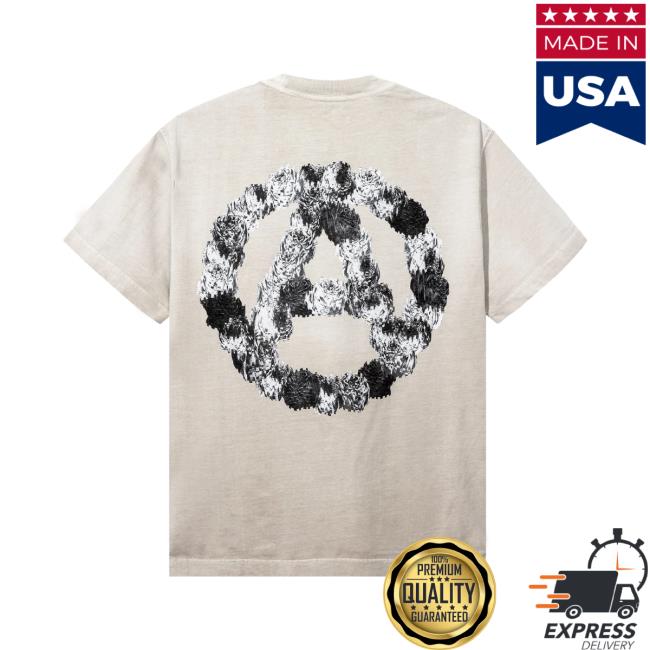 Revenge Clothing Kosuke Kawamura Flower Anarchy Treated T-Shirt Official Revenge Kosuke Kawamura Flower Anarchy Treated Shirts