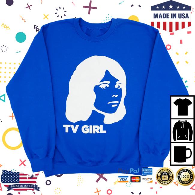Official Hello Merch Tv Girl Blue Dream Girl Hooded Sweatshirt TvGirl Hellomerch