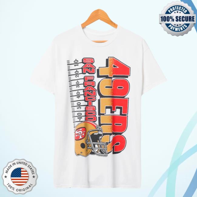Official Junk Food Apparel Clothing Store Shop Junkfoodclothing San Francisco 49ers Helmet Yardage Flea Market Hot Shirt