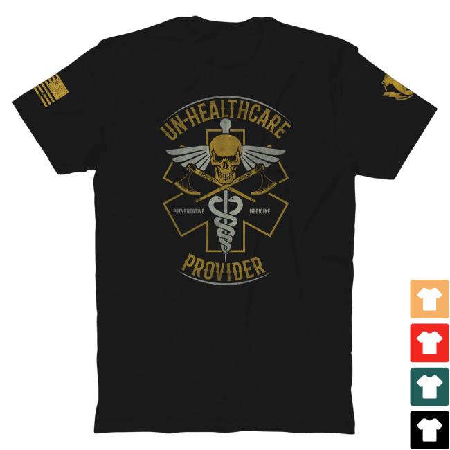 Official The Fat Electrician Merch Bunker Branding The Fat Electrician Un-Healthcare Provider Tshirt Black BunkerBranding