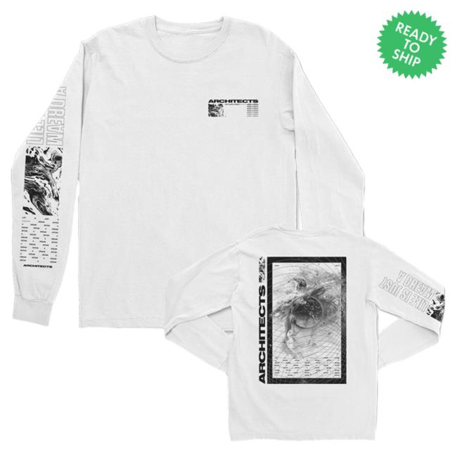 Official Kings Road Merch Store Architects Merch Store Shop Architects Dream Within A Dream Long Sleeve New Shirt (White) KingsRoadMerch
