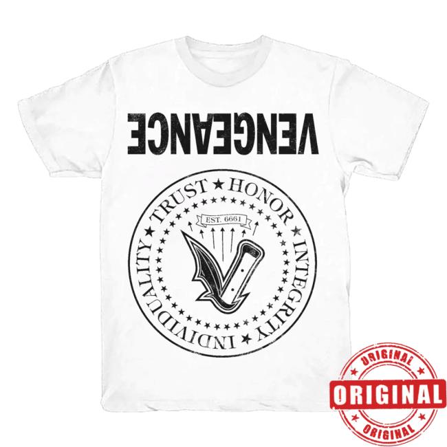 Official Zacky Vengeance Clothing Vengeance University Psycho Therapy White T-Shirts Zacky V