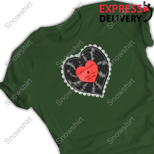 Sabrina Carpenter Vinylheart E-Mails I Cant Send Tour Hoodie