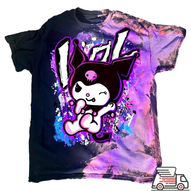 Official Lovers Over Losers Wix Bad Kitty Purple Half Dye Tee LoversOverLosers