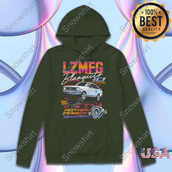 Official Lzmfg Merch Blanquito Rotary Power Pursuit Of Perfection Tee Official Lzmfg Merch Blanquito Tee