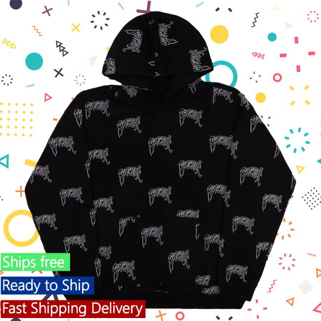 Revenge XXXTentacion Apparel Clothing Store Shop Onyx All Over Print Logo Crewneck Sweatshirt XXX Tentacion Merch Aop