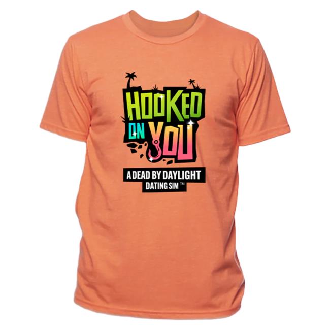 Official Dead By Daylight Merch Store Dead By Daylight Hooked On You Unisex Short Sleeve New Shirt Orange Deadbydaylight Shop