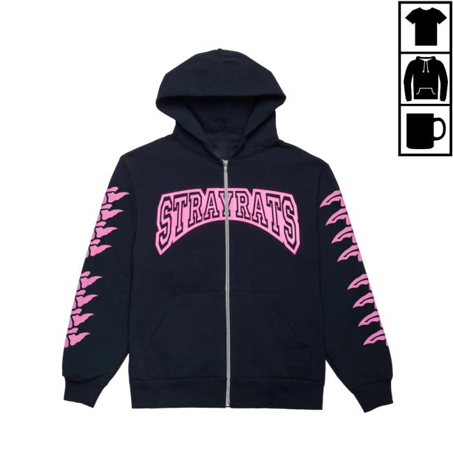 Official Stray Rats Merch Exo Zip Up Hoodies
