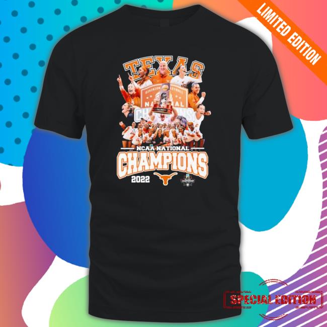 Official Texas Longhorns Women’s Volleyball Team NCAA National Champions 2022 Tee Shirt