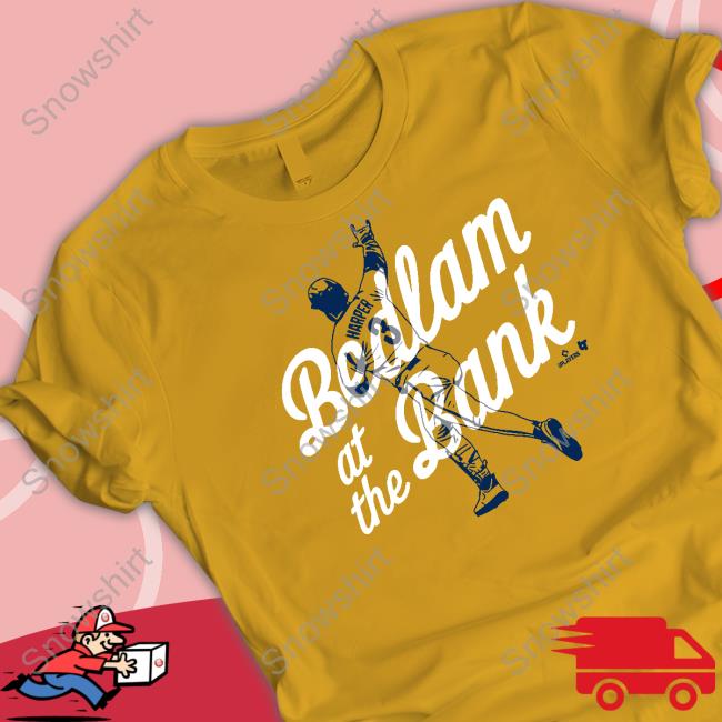 Breakingt Merch Bryce Harper Bedlam At The Bank Long Sleeved T Shirt Kyle Schwarber Alex Coffey John Clark Bryce Harper Bedlam At The Bank Shirt