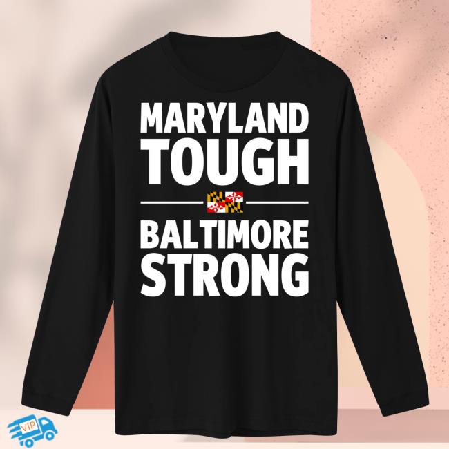 Ladies Sewing Circle And Terrorist Society Maryland Flag Long Sleeve T Shirt for Men & Women