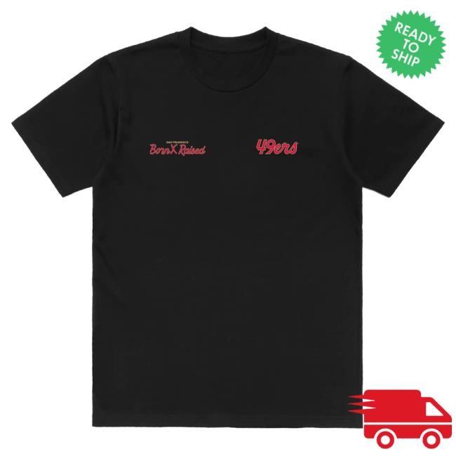 Official Born X Raised Merch Store Born X Raised + San Francisco 49Ers Helmet Popover Shirt: Black BornxRaised