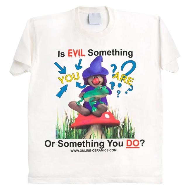 Official Online Ceramics Evil Witch White Top Shirt