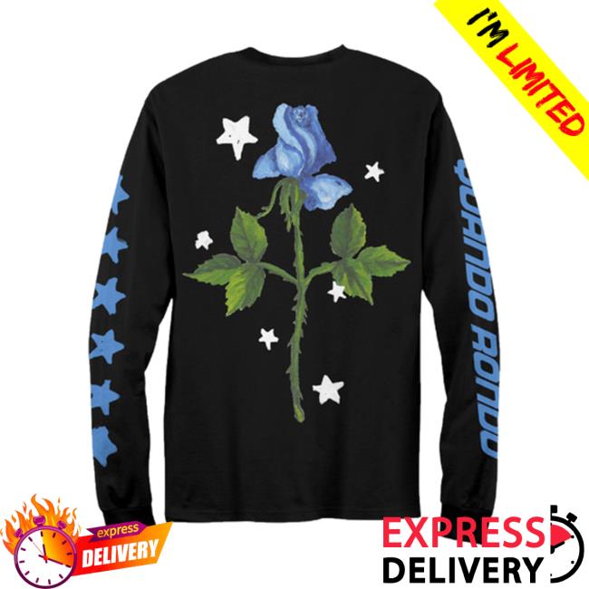 Official Quando Rondo Imperfect Flower Paint Longsleeve Official Quando Rondo Imperfect Flower Paint Pullover Sweatshirt