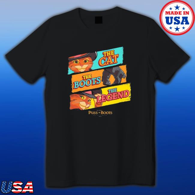 Dreamworks puss in boots the last wish logo panels T Shirt Dreamworks puss in boots the last wish logo panels Hoodie